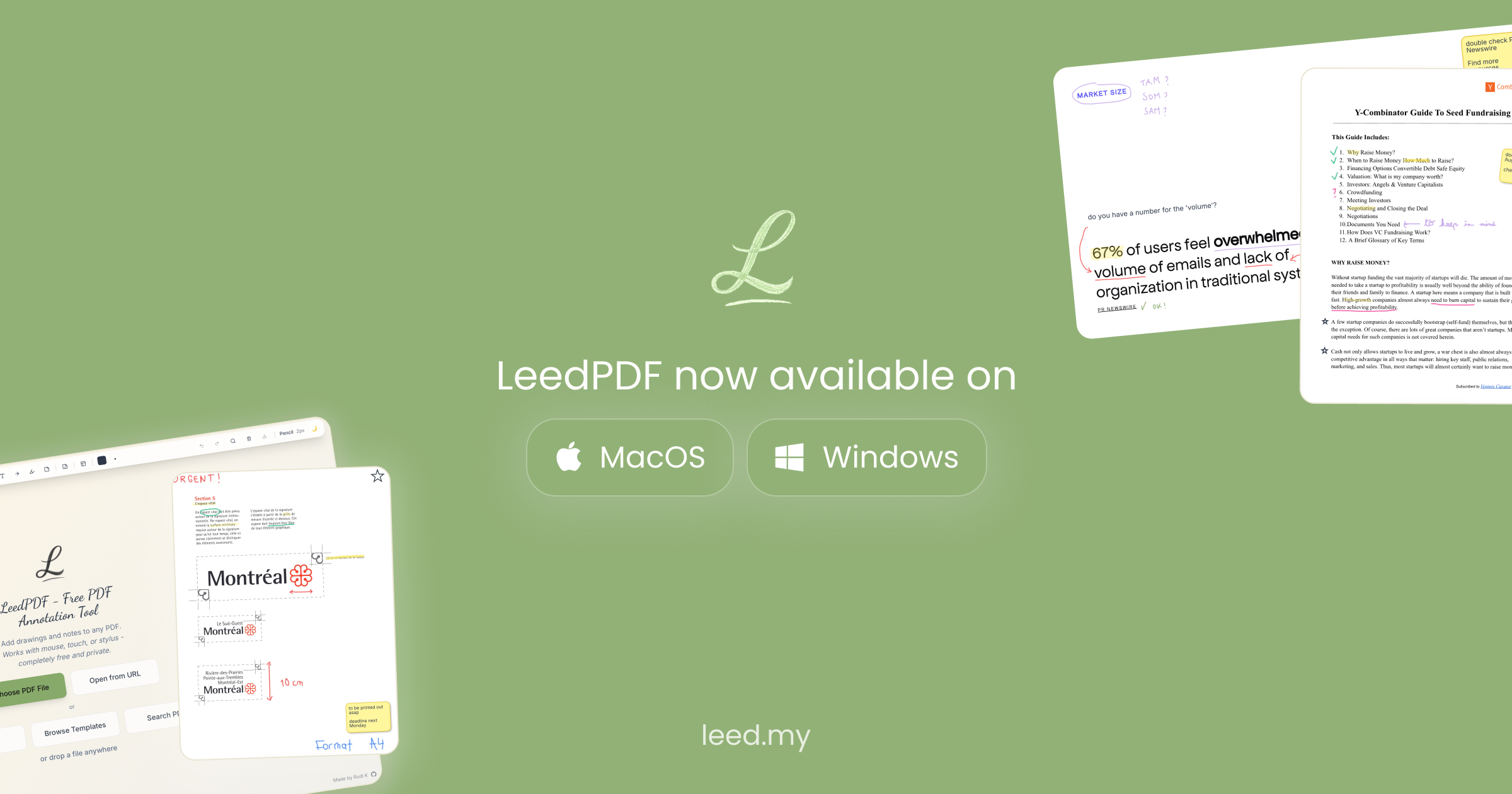 LeedPDF now available on Windows and Mac.